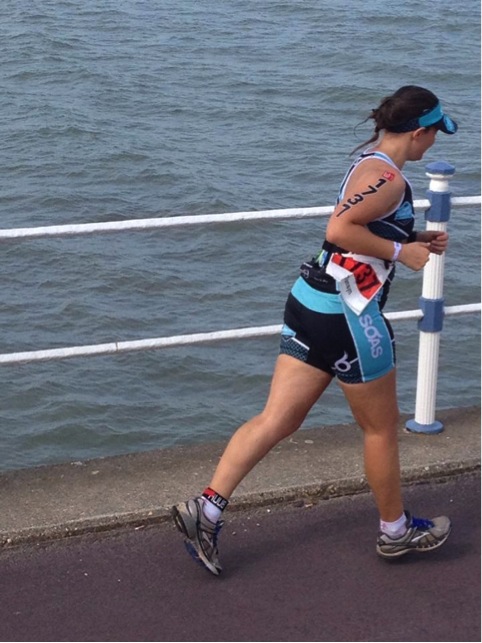 Tamsyn running in Weymouth